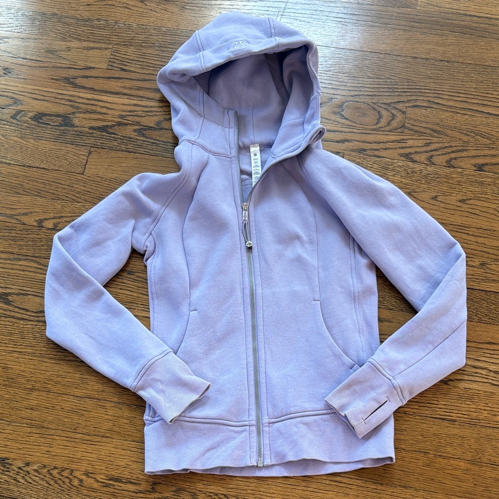Lululemon Lavender Scuba Hooded Zip-Up Sweatshirt, 4